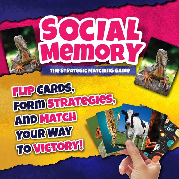 Social Memory - Strategic Twist On Classic Memory Game! - Picture 2 of 5